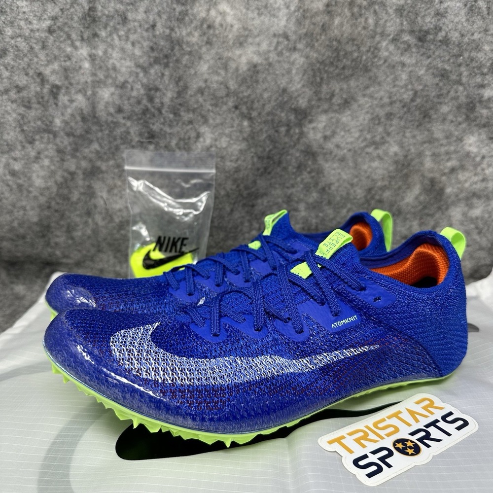 Nike Zoom Superfly Elite 2 Track Shoes Mens Size 8.5 Racer Blue Lime CD4382-400